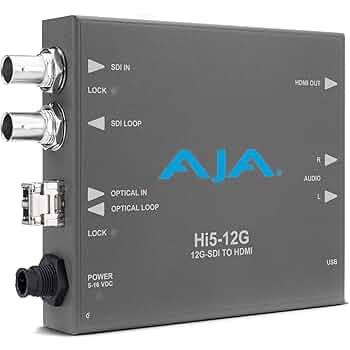 Amazon.co.jp: AJA Hi5-12G-R 12G-SDI - HDMI 2.0 ミニ